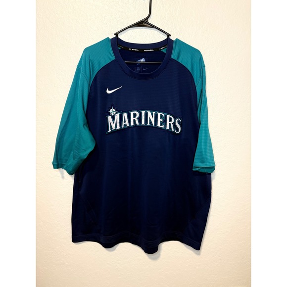 Nike Seattle Mariners Baseball Jersey Mens XL Authentic Collection T-Shirt - Picture 1 of 3